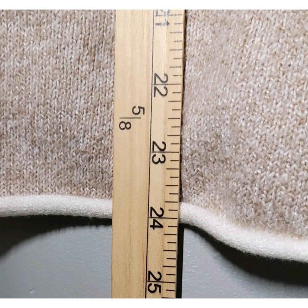 Vkeid Khaki Beige Womens Sz SM Lightweight Knit Boxy Oversized Tunic Top Sweater - Picture 5 of 6